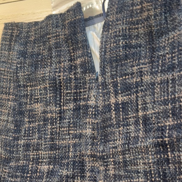 Prada Blue and Tan Wool Pencil Skirt - Picture 13 of 17